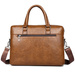 Klasyczna biznesowa torba męska na laptopa 15,6'' cala z Eco Skóry Baltan Office brązowa