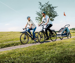 Przyczepka rowerowa dla dziecka 3w1 jogger, wózek spacerowy Croozer Kid Vaaya 1 Graphite Blue