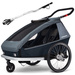 Przyczepka rowerowa dla dwójki dzieci, wózek spacerowy 2w1 Croozer Kid Vaaya 2 Graphite Blue