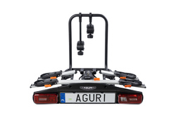 Aguri Active Bike PRO 2 Silver Bagażnik rowerowy na hak do przewozu 2 rowerów