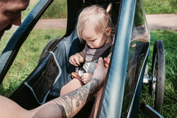 Przyczepka rowerowa dla dziecka 3w1 jogger, wózek spacerowy Croozer Kid Vaaya 1 Graphite Blue