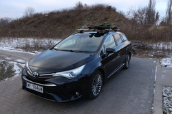 Bagażnik na narty Amos Ski Lock 5 Black aluminium 5 pary nart 4 deski / FERIE2026