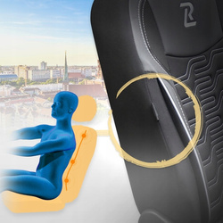 Pokrowce samochodowe Berlin skórzane ergonomiczne komplet