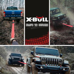 Pas holowniczy X-BULL 50mm x 6m z hakami stalowymi 4 680 kg