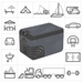 Lodówka turystyczna z kompresorem Yolco KX30 Carbon 25L 12V 24V 240V + adapter baterii modułowej Yolco SC/SX