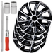 Kołpaki 16 NRM Quad Bicolor 4 szt. + klucz do kół Formula 1 F1 17/19 mm 21/23 mm + etui