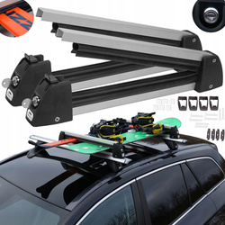 Bagażnik na narty AMOS Ski Lock 5 Silver aluminium 5 pary nart 4 deski / FERIE2026