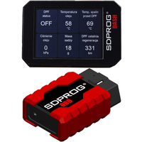 Monitor filtra cząstek stałych SDPROG DASH DPF OBDII OBD2 FAP GPF Turbo / FERIE2026