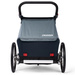 Przyczepka rowerowa dla dwójki dzieci, wózek spacerowy 2w1 Croozer Kid Vaaya 2 Graphite Blue