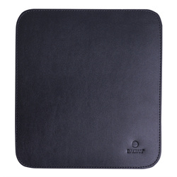 Elegancka podkładka pod myszkę na biurko ze skóry Baltan M 30x30 cm czarna