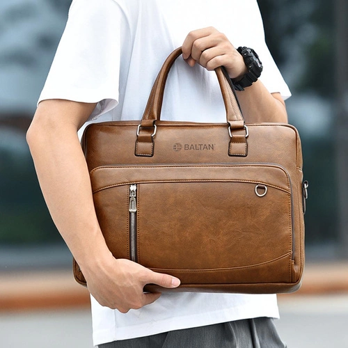 Klasyczna biznesowa torba męska na laptopa 15,6'' cala z Eco Skóry Baltan Office brązowa pol_pl_Klasyczna-biznesowa-torba-meska-na-laptopa-15-6-cala-z-Eco-Skory-Baltan-Office-brazowa-49853_10