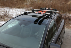 Bagażnik na narty AMOS Ski Lock 5 Silver aluminium 5 pary nart 4 deski / FERIE2026