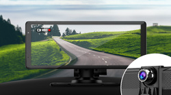 Wideorejestrator kamera tablet CarPlay Android Auto Nexadio CC250