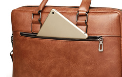 Klasyczna biznesowa torba męska na laptopa 15,6'' cala z Eco Skóry Baltan Classic