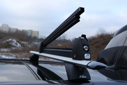 Bagażnik na narty Amos Ski Lock 3 Black aluminium 3 pary nart 2 deski zamykany / FERIE2026 