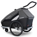 Przyczepka rowerowa dla dwójki dzieci, wózek spacerowy 2w1 Croozer Kid Keeke 2 Mountain Grey