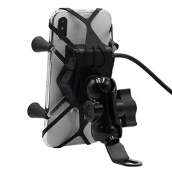 Uchwyt Na Telefon Freedconn Usb 2.1a Motocyklowy Pod Lusterko Mc7c