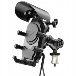 Uchwyt motocyklowy na telefon FreedConn MC39-03 Antywibracyjny USB-C