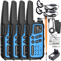 ZESTAW 4x Krótkofalówka Walkie-talkie Baofeng BF-25E Blue PMR podkanały