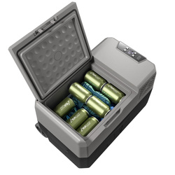Lodówka turystyczna z kompresorem Yolco BCX30 GREY 28L + bateria modułowa + gratis kostki lodu