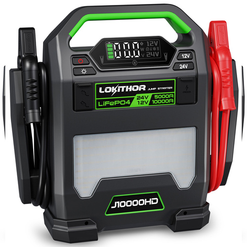 Jump Starter Lokithor J10000HD 10000A LiFePO4 Powerbank 256Wh