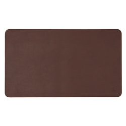 Elegancka mata na biurko podkładka pod myszkę ze skóry Baltan L 60x35 cm ciemny brąz