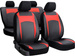 Pokrowce na fotele samochodowe Pok-Ter Design Leather Skóra Czerwone