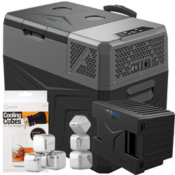 Lodówka turystyczna z kompresorem Yolco BCX40 CARBON 39L + bateria modułowa + gratis kostki lodu