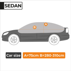 Pokrowiec na dach i szyby samochodowe AZILO Pro Igloo - rozmiar L sedan + torba / FERIE2026