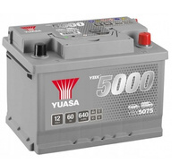 Akumulator Yuasa YBX5075 60Ah 640A P+ 12V