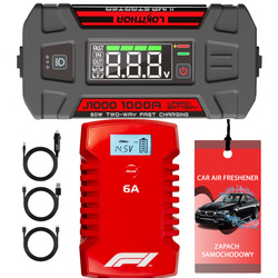 Prostownik 6A 6V 12V Booster jump starter Lokithor J1000 1000A + zapach gratis