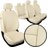 Pokrowce na fotele samochodowe Auto-Dekor Comfort Plus Skórzane Beżowe