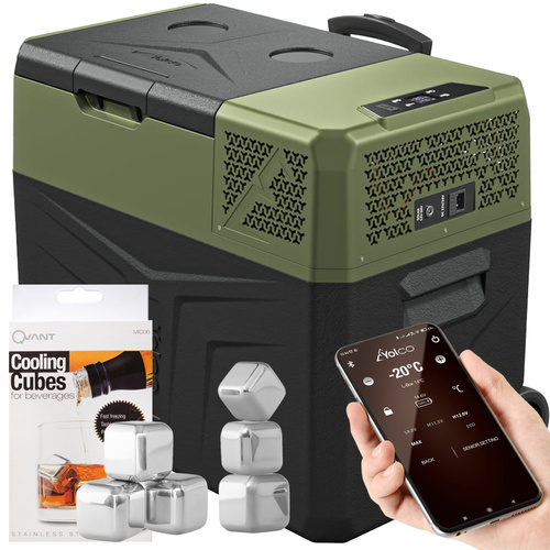 Lodówka turystyczna z kompresorem Yolco BCX40 GREEN 39L + kostki lodu