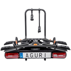 Aguri Active Bike 2 E-Bike Black + BOX 380L + uchwyt na narty 400 mm