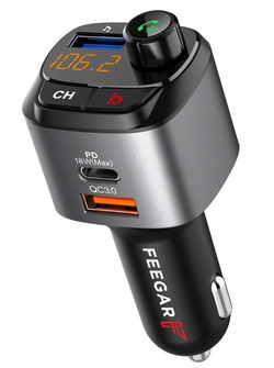 Transmiter samochodowy FM Feegar Q100 Pro