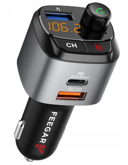 Transmiter samochodowy FM Feegar Q100 Pro