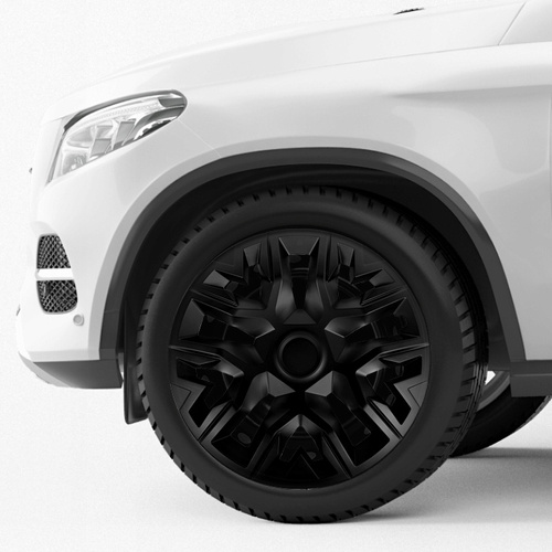 Kołpaki 16 NRM THE BEST black mat 4 szt.