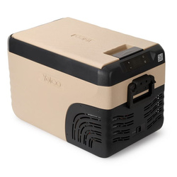Lodówka turystyczna z kompresorem Yolco KX30 Sand 25L 12V 24V 240V + adapter baterii modułowej Yolco SC/SX