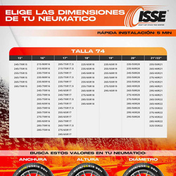 Łańcuchy śniegowe tekstylne Isse Super rozmiar 74 EN16662-1-2020 ONORM 5121- 2021 2 szt. / FERIE2026