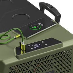 Lodówka turystyczna z kompresorem Yolco BCX40 GREEN 39L + bateria modułowa + kostki lodu