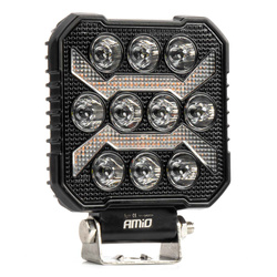 Lampa robocza AMIO LED AWL68 54W 10000lm 12V/24V IP67, 3 funkcje, E9