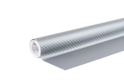 Folia karbonowa carbon 3D srebrna 30cm x 150cm 