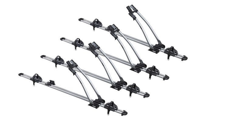 4 x Thule FreeRide 532 Bagażnik rowerowy na dach
