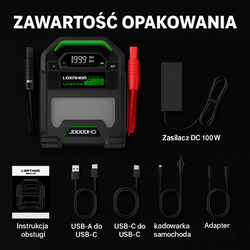 Jump Starter Lokithor J10000HD 10000A LiFePO4 Powerbank 256Wh