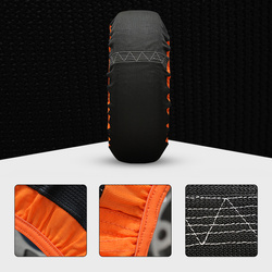 Łańcuchy śniegowe tekstylne AZILO Snow Socks rozmiar XXL TUV GS O-NORM + skrobaczka do szyb / FERIE2025