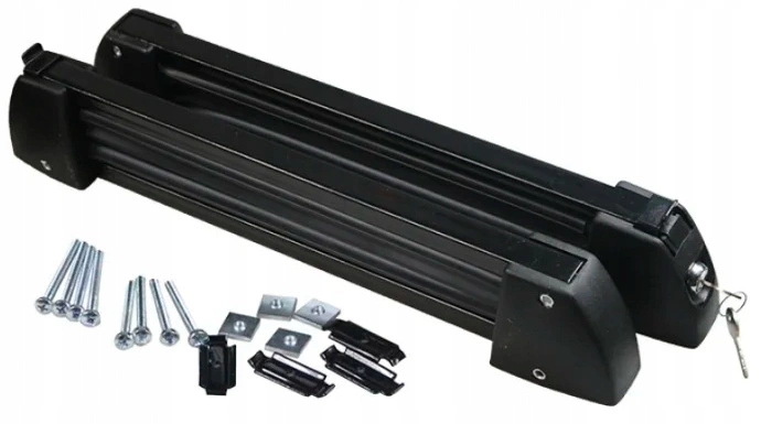 Bagażnik na narty Amos Ski Lock 3 Black aluminium 3 pary nart 2 deski zamykany / FERIE2026 
