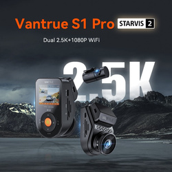 Rejestrator jazdy VANTRUE S1 PRO 2CH SONNET 1 PRZÓD 2,7k TYŁ FHD WIFI GPS HDR