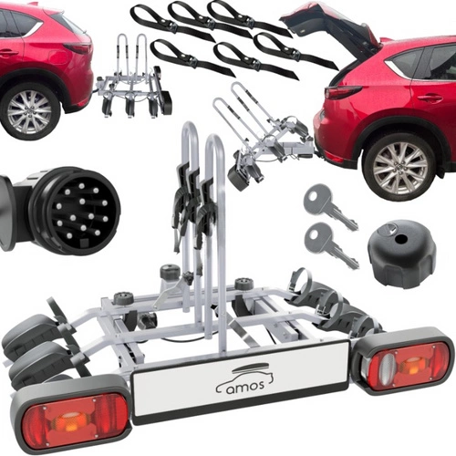Tytan Plus 3 Bagażnik rowerowy na hak na 3 rowery 13PIN 75KG