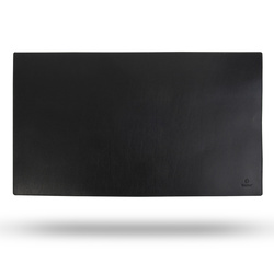 Elegancka mata na biurko podkładka pod myszkę ze skóry Baltan L 60x35 cm czarna