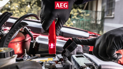 3x Kable rozruchowe AEG DIN25 Podświetlane StartProtect Etui